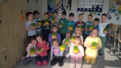 zdjęcie do artykułu: Świąteczne życzenia kl.1a