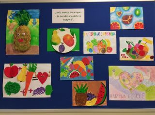 zdjęcie do artykułu: Szkolny konkurs plastyczny Jedz owoce i warzywa - to na zdrowie dobrze wpływa