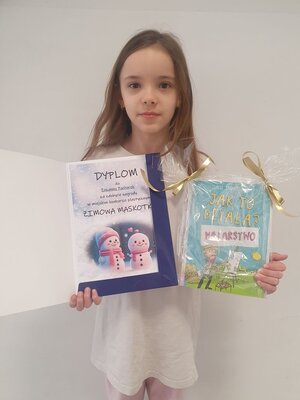 zdjęcie do artykułu: Sukces w konkursie plastycznym Zimowa maskotka