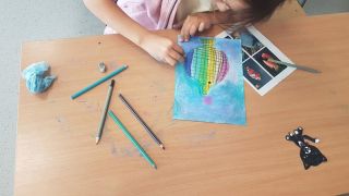 zdjęcie do artykułu: Zajęcia plastyczne Moduś- lekcja pokazowa