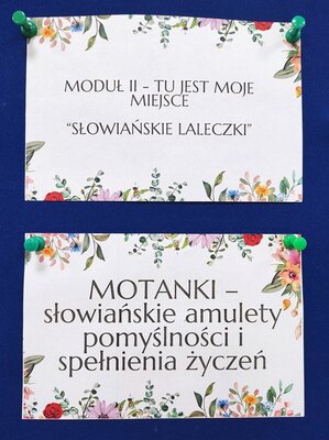 zdjęcie do artykułu: Moduł II - TU JEST MOJE MIEJSCE - Słowiańskie laleczki