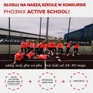 zdjęcie do artykułu: NASZA SZKOŁA JEST W FINAŁOWYM TYGODNIU PROJEKTU PHO3NIX ACTIVE SCHOOL. ROZPOCZYNAMY WSPÓLNIE GŁOSOWANIE!!!