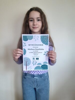 zdjęcie do artykułu: Wyróżnienie w ogólnopolskim konkursie pod hasłem Mój Las