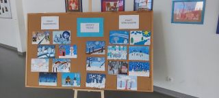 zdjęcie do artykułu: Szkolny konkurs plastyczny Zimowy pejzaż