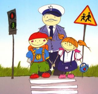 zdjęcie do artykułu: Spotkanie uczniów klas I z policjantem