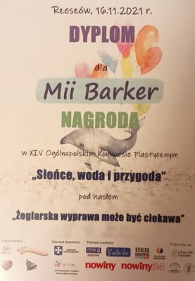 zdjęcie do artykułu: Sukces w Ogólnopolskim konkursie plastycznym
