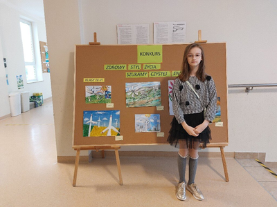 zdjęcie do artykułu: Pola Panek laureatką w miejskim konkursie plastycznym Zdrowy styl życia. Szukamy czystej energii