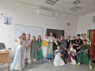 zdjęcie do artykułu: Bogowie olimpijscy zawitali do naszej szkoły!