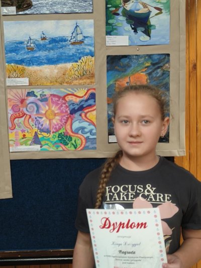 zdjęcie wprowadzające do artykułu: Sukces Kingi w ogólnopolskim konkursie plastycznym