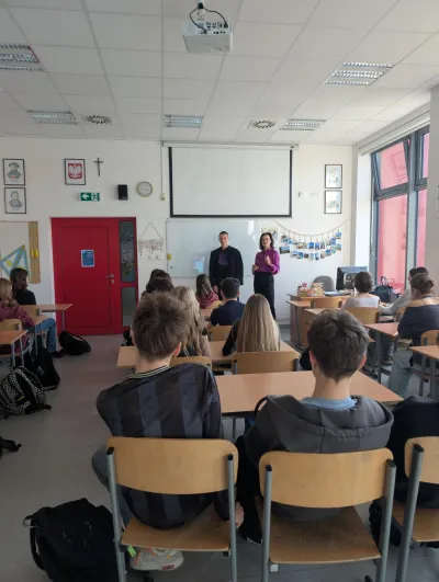 zdjęcie do artykułu: Spotkanie  z przedstawicielką Sądu Okręgowego w Rzeszowie