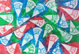 zdjęcie do artykułu: Tapowanie - zabawa plastyczna