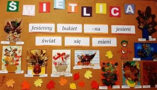 zdjęcie do artykułu: Nagroda oraz wyróżnienie w Międzyświetlicowym Konkursie Plastycznym Jesienny bukiet - Na jesieni świat się mieni