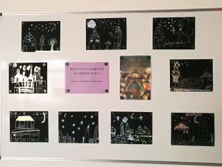 zdjęcie do artykułu: Zajęcia czytelniczo-plastyczne Przyjazny olbrzym w mieście nocą