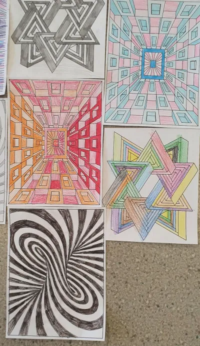 zdjęcie do artykułu: Poznajemy technikę op-art